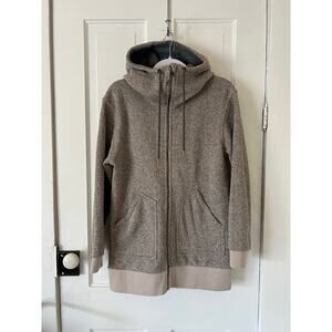 Burton Snowboards Minxy Full Zip Dove Heather gray women’s medium long hoodie